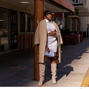 H&M straight cut coat